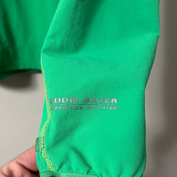 Eddie Bauer First Ascent Green Windbreaker Rain Jacket Nylon Coat Women’s XS - Picture 2 of 7